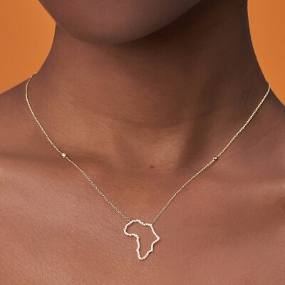 Collier Origine en or rose et diamants