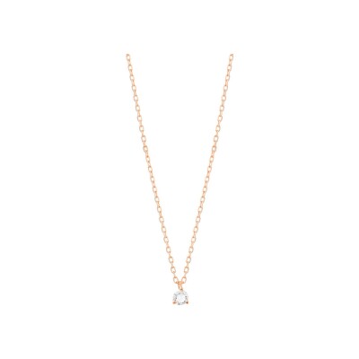 Collier en or rose et diamants
