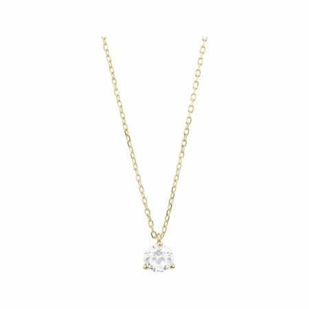 Pendentif en or jaune et diamant de 0.4ct