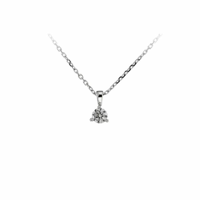 Collier en or blanc et diamant de 0.10ct