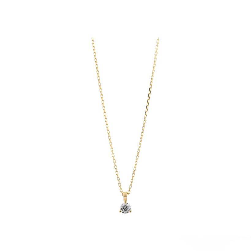 Collier en or jaune et diamant de 0.15ct