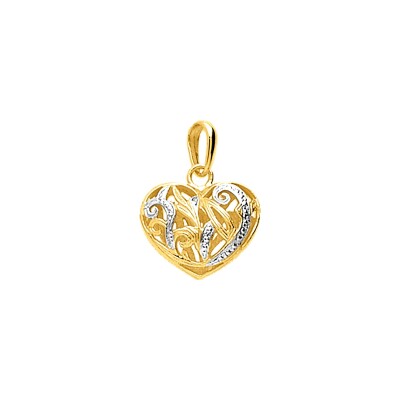 Pendentif coeur en or jaune