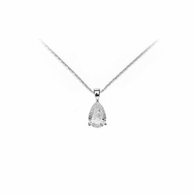 Collier en or blanc et diamant de 0.30ct