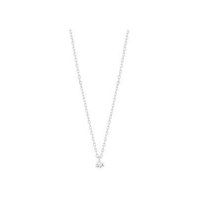 Collier en or blanc et diamants