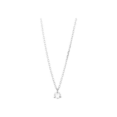 Collier en or blanc et diamant