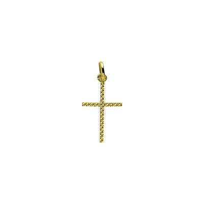 Pendentif croix en or jaune