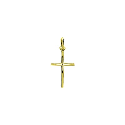 Pendentif croix en or jaune