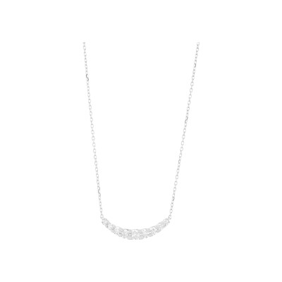 Collier en en or blanc et diamants 0.50ct