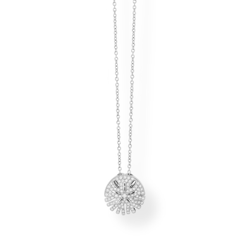 Collier Baby Sandola en or gris pavé diamants