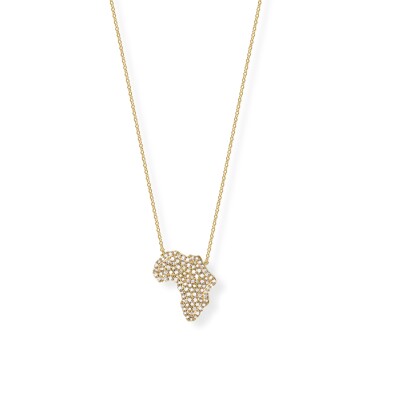 Collier Baby Origine en or jaune pavé diamants