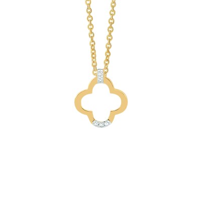 Collier or jaune et diamants