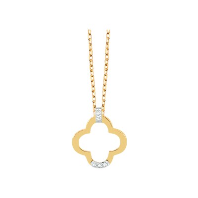 Collier or jaune et diamants