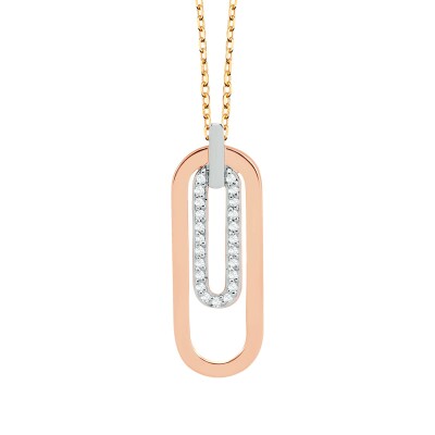 Collier 3 ors et diamants