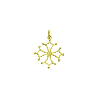 Pendentif croix occitane en or jaune