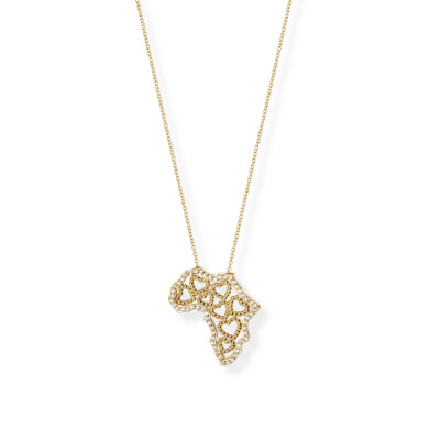 Collier Origine en or jaune et diamants