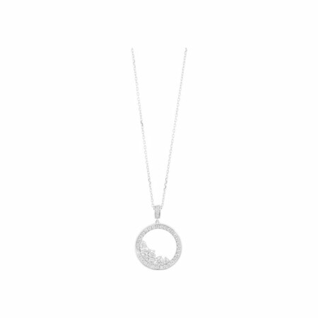 Collier en or blanc et diamants, 0.7ct