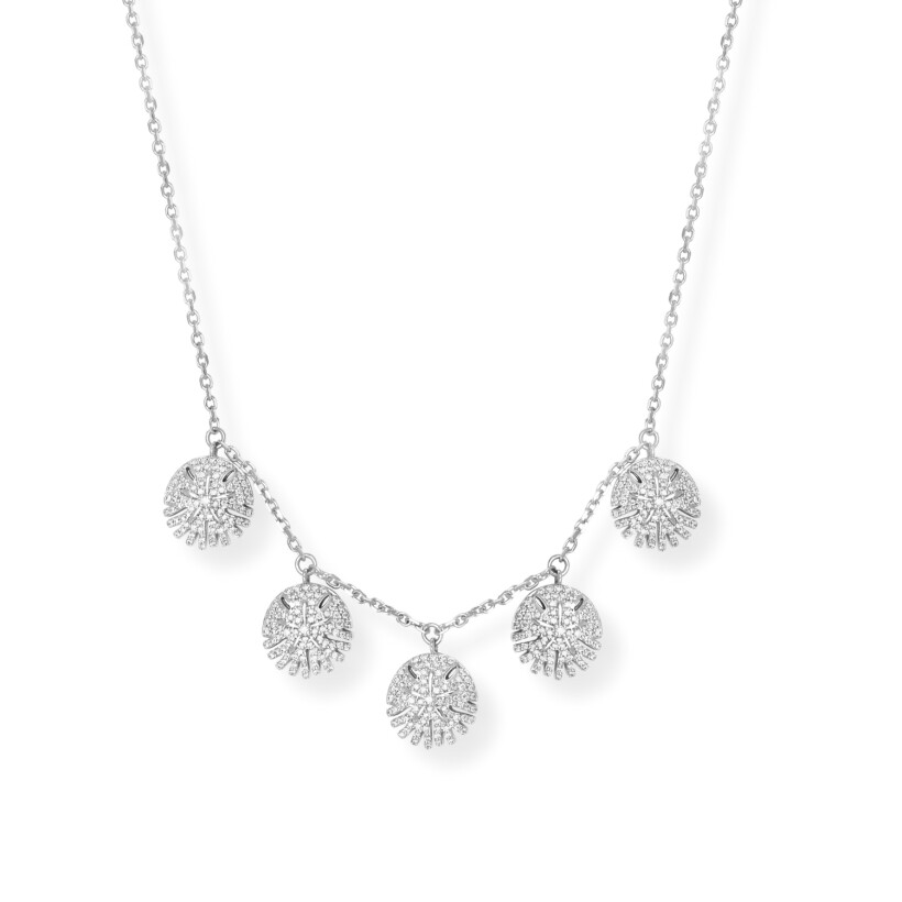 Collier chocker Baby Sandola en or gris et diamants