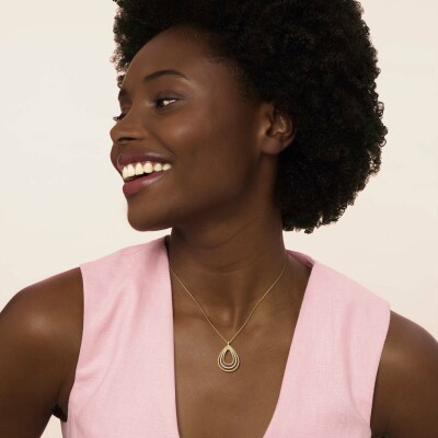 Collier or jaune et diamants