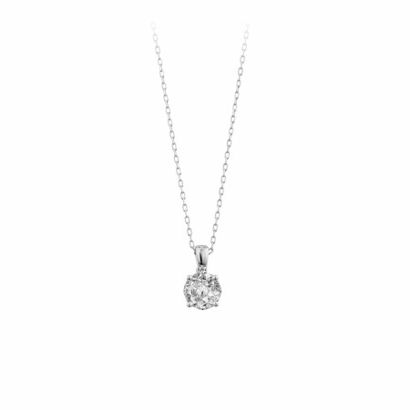 Collier en or blanc et diamants de 0.35ct