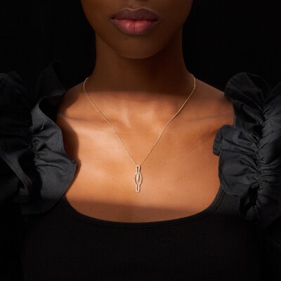 Collier CALAO en or jaune 18 carats et diamants