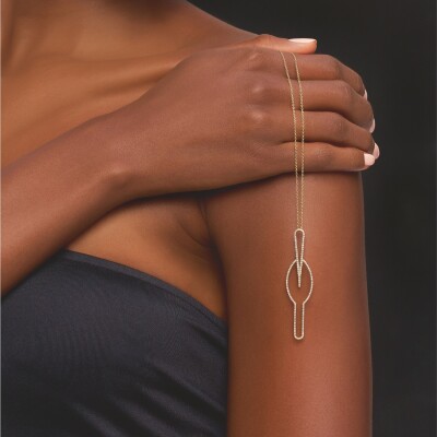 Collier CALAO en or jaune 18 carats et diamants