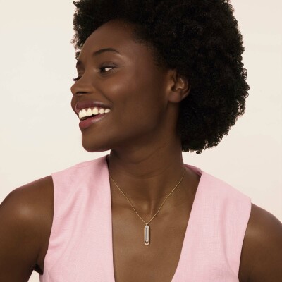 Collier 3 ors et diamants