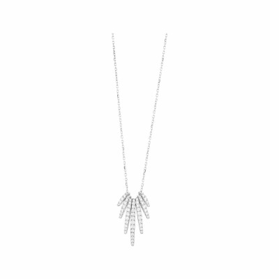 Collier en or blanc et diamants de 0.48ct