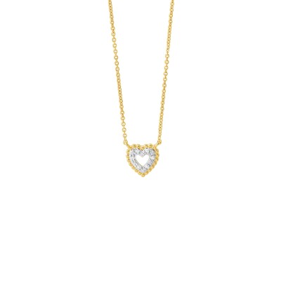 Collier or jaune et diamants