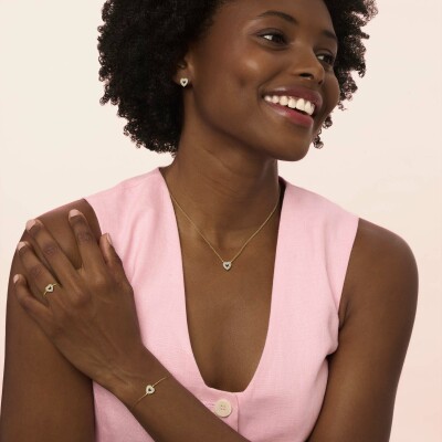 Collier or jaune et diamants