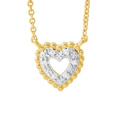 Collier or jaune et diamants