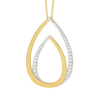 Collier or jaune et diamants