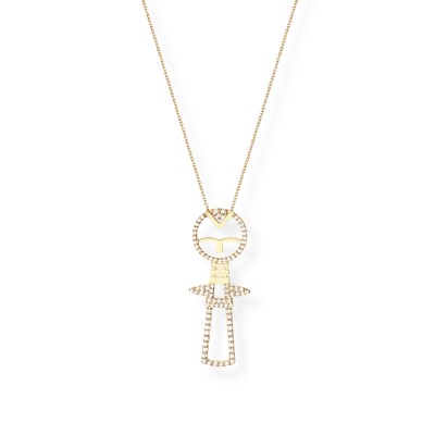 Collier Ashanti en or jaune et diamants 