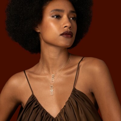 Collier Ashanti en or jaune et diamants 