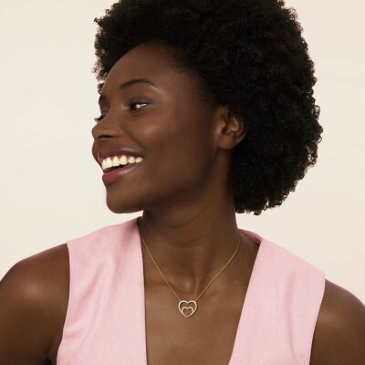 Collier or jaune et diamants