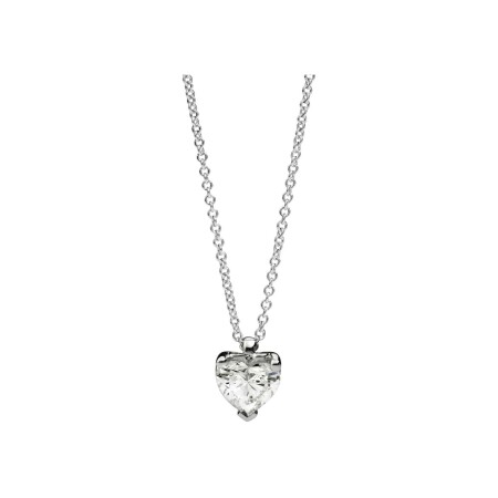 Collier Recarlo Anniversary Love en or blanc et diamant, 45cm