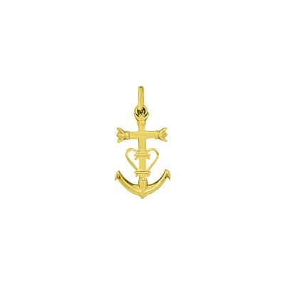 Pendentif croix camarguaise en or jaune