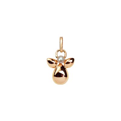 Pendentif Isabelle Langlois Mon Ange en or rose et perle de culture