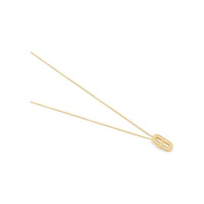 Collier en or jaune et diamants 0.08ct