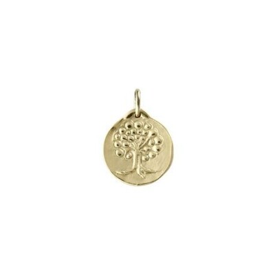 Médaille Mely Arbre de vie en or jaune, 18mm