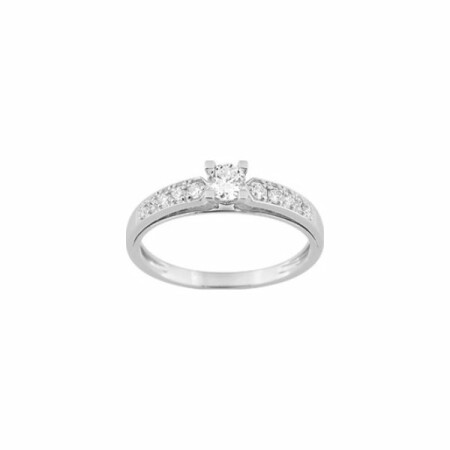 Bague en or blanc et diamants de 0.34ct