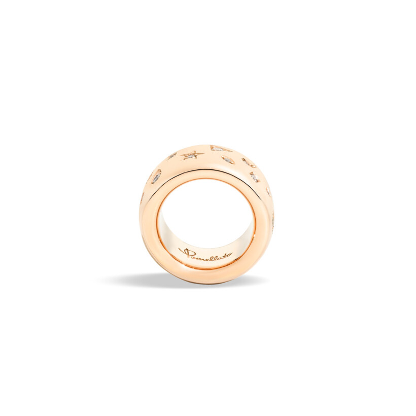 Bague Pomellato Iconica en or rose et diamants