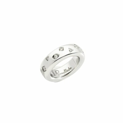 Bague Pomellato Iconica en or blanc et 17 diamants blancs