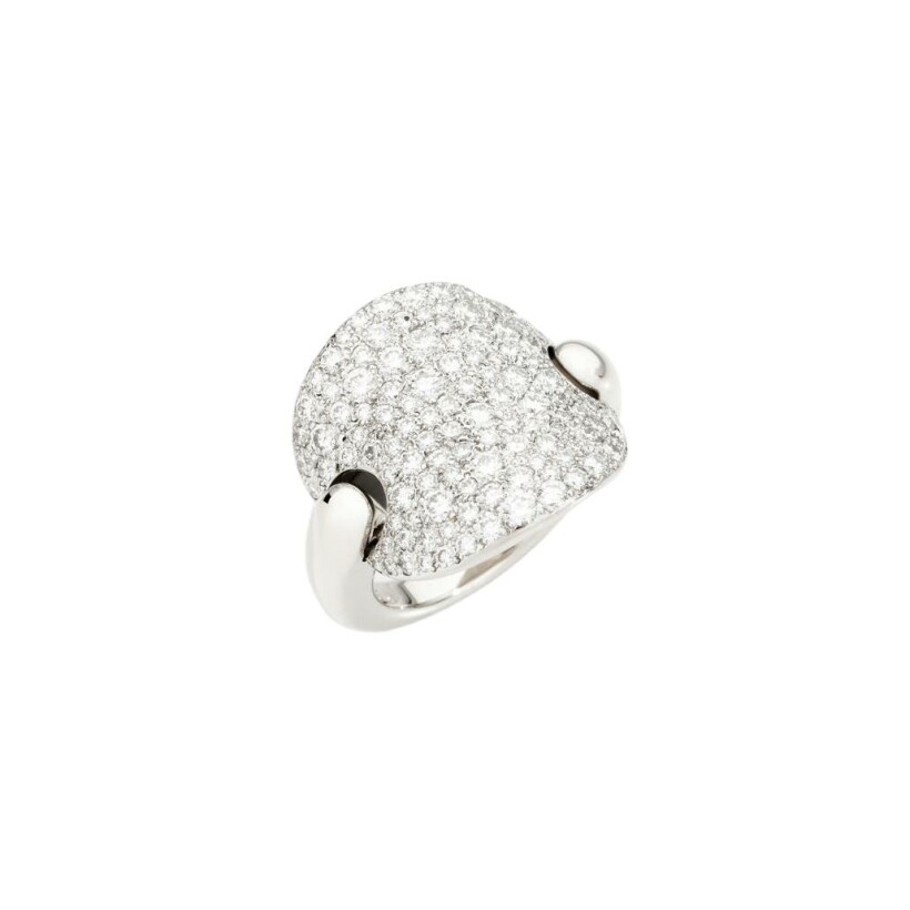 Bague Pomellato Sabbia en or blanc et diamants