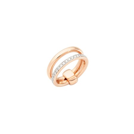 Bague Pomellato Together en or rose et diamants