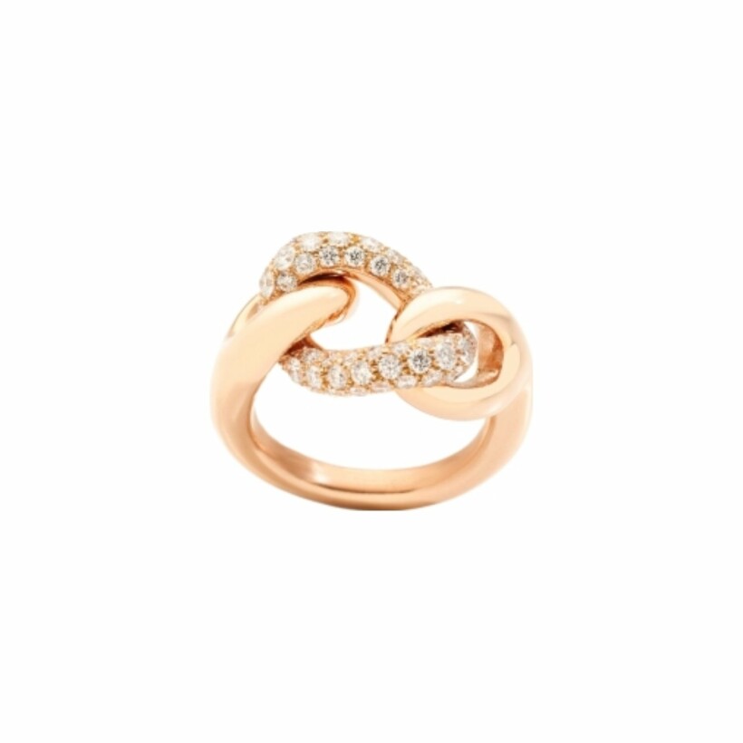 Pomellato Catene ring, rose gold and diamonds