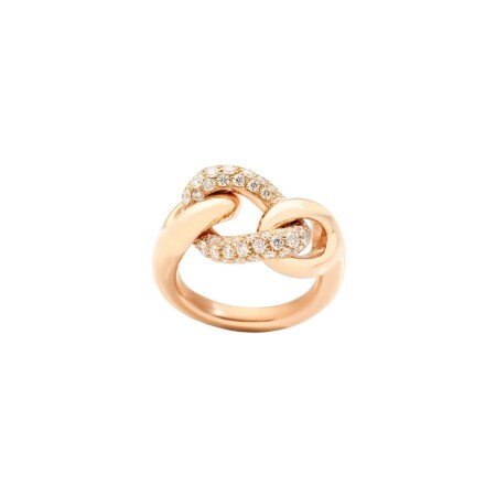 Bague Pomellato Catene en or rose et diamants