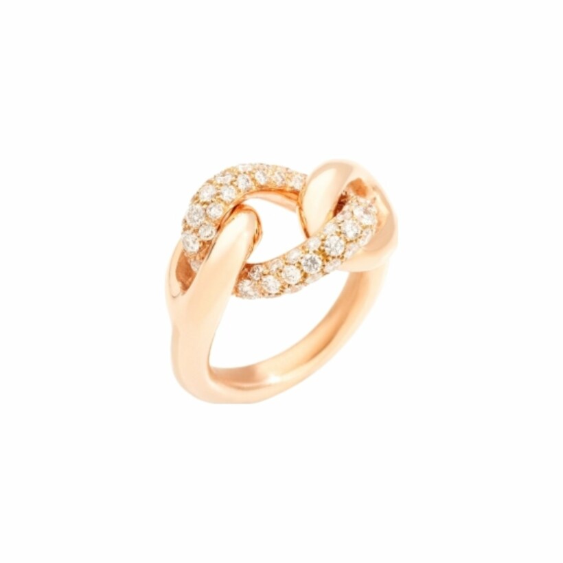 Pomellato Catene ring, rose gold and diamonds