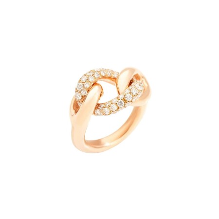 Bague Pomellato Catene en or rose et diamants