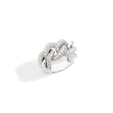 Bague Pomellato Catene en or blanc et diamants