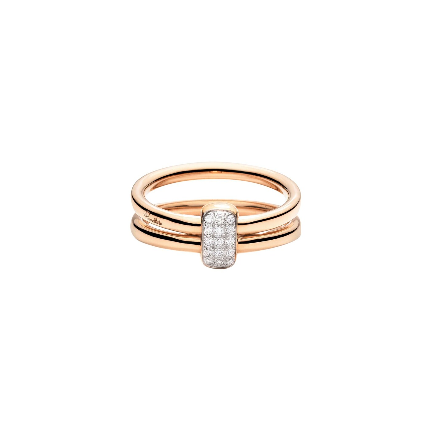 Bague Pomellato Together en or rose et diamants